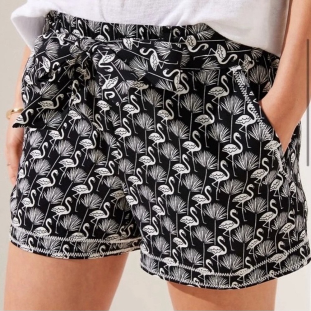 LOFT NWT Flamingo Print Shorts